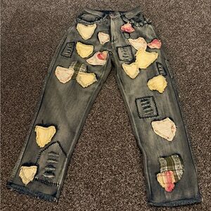 Womens new blue velvet jeans size small